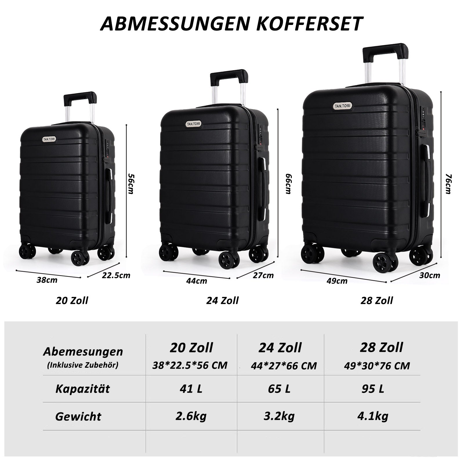 Kabinenmaße koffer Clearance